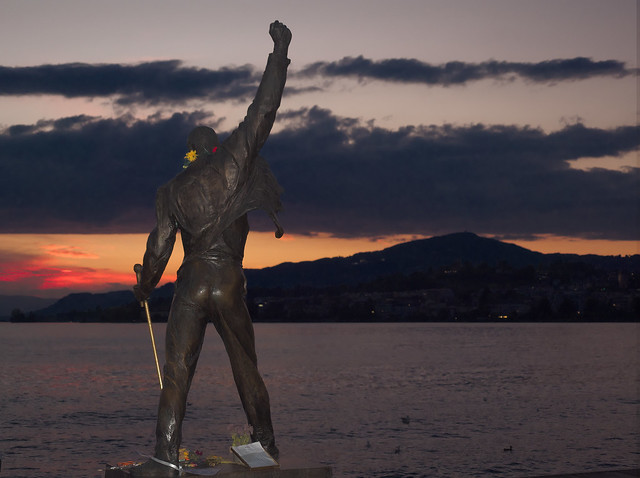Freddie Mercury statue at Montreux