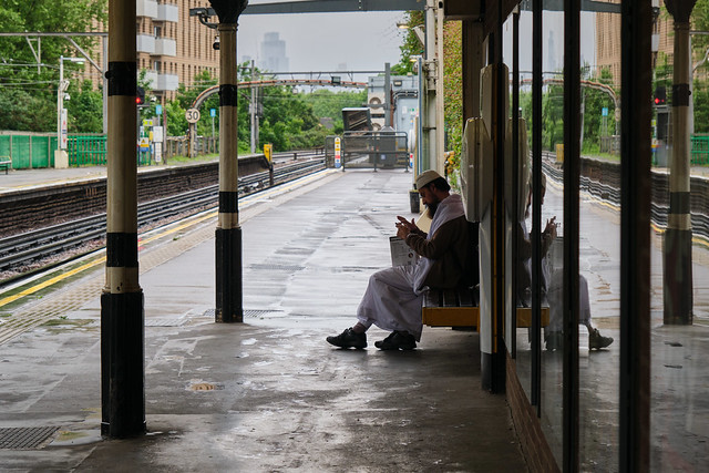 While waiting for the train - Bromley-by-bow Station, London