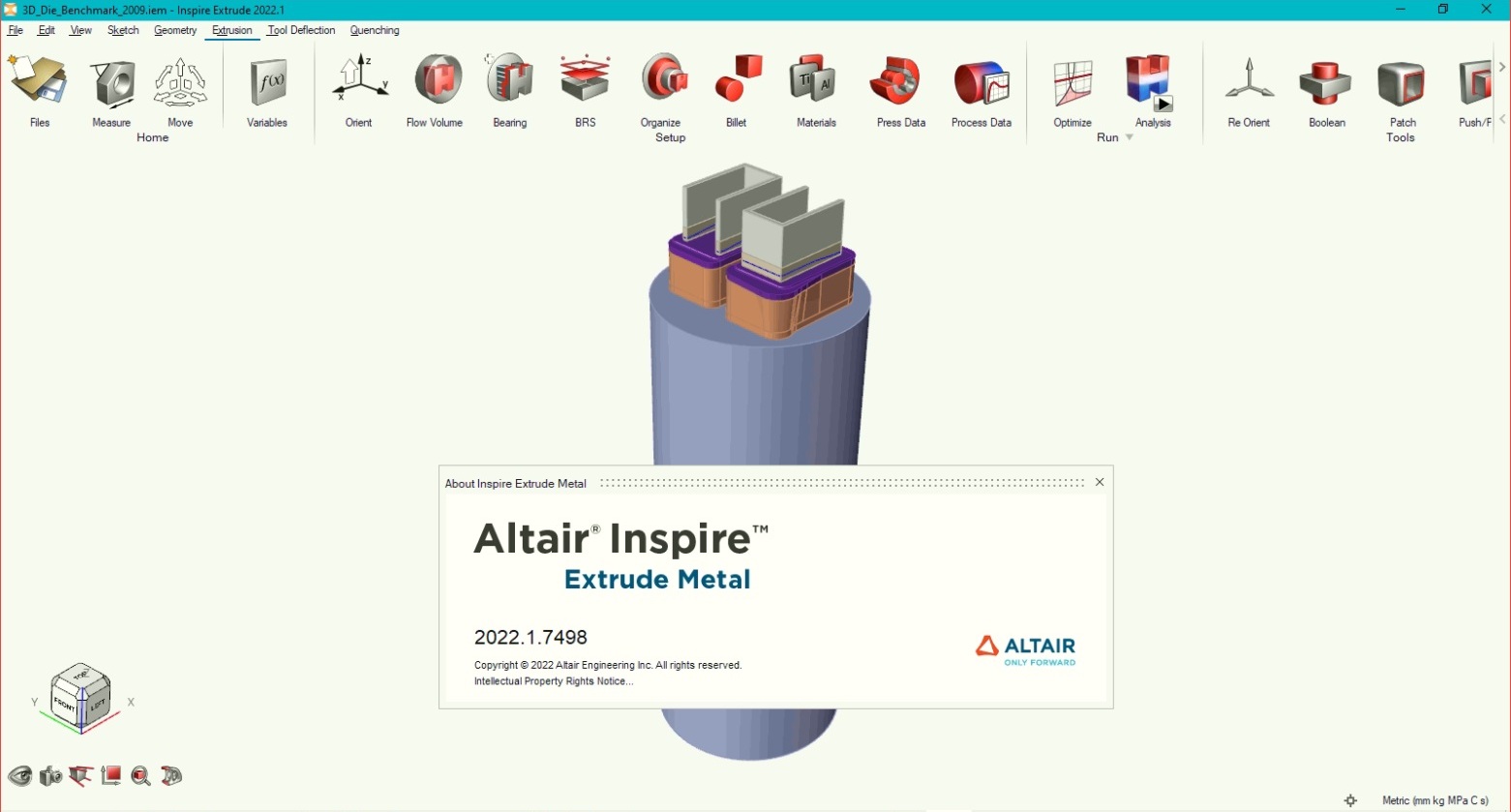 Working with Altair Inspire Extrude 2022.1.0 full