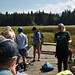 Alana leads a group in exploring Hamilton Marsh