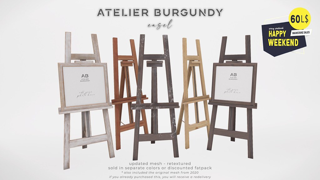 Atelier Burgundy . Easel HW AD