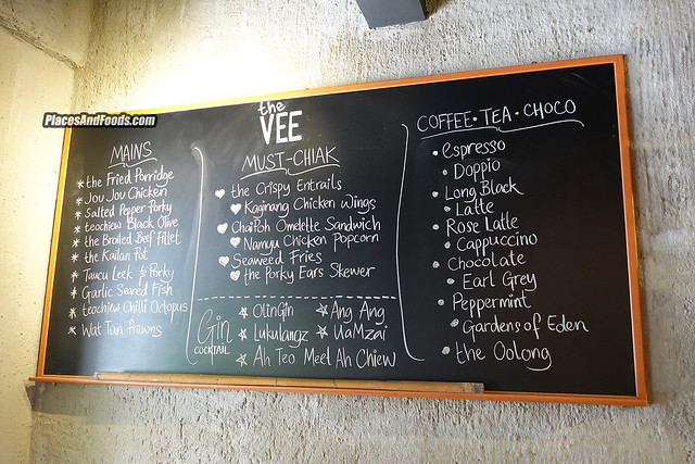 the vee by teochew kitchen menu