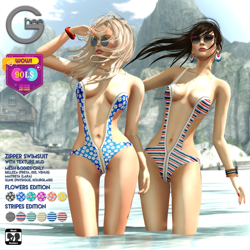 Ghee - Zipper Swimsuit - WOW Aug 2022