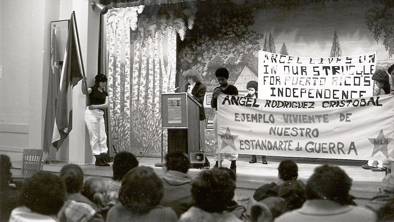 1979 Nov Humboldt Park Civic Association event denouncing the murder of Angel Rodriguez Cristobal-b