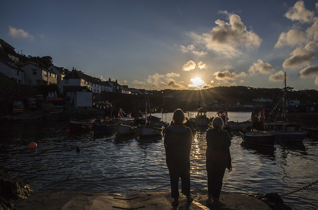 Watching the Sun Go Down, Coverack, Cornwall