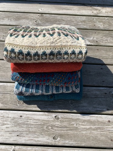 Samples of what I knit using The Fibre Co. Arranmore Light
