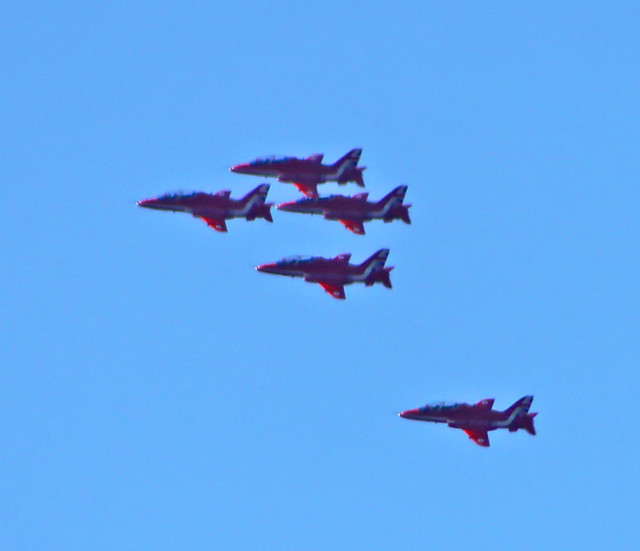 The flight of the Red Arrows