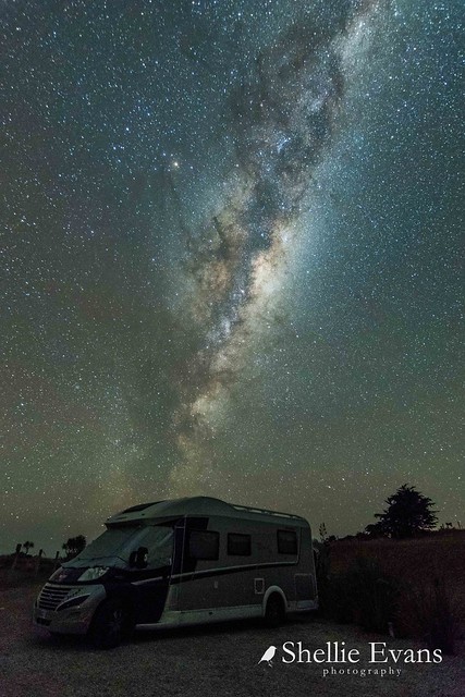 Red Barn Camping- Milky Way, Moeraki Boulders, Otago