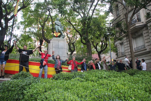 FOTOGRAFÍA. BARCELONA (ESPAÑA), 15.06.2019. Entidades se conjuran para derrotar al separatismo en Cataluña. Ñ pueblo (39)