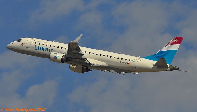 D-ACJJ - Luxair - Embraer ERJ-190LR (ERJ-190-100 LR) - PMI/LEPA