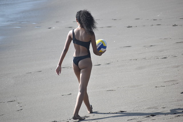 Thong Bikini on the Beach in Las Peñitas, Nicaragua