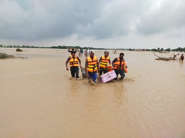 Floods in Punjab, Pakistan, August 2022. Photo: Punjab Emergency Service Department