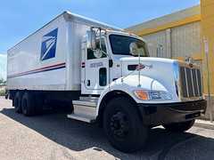 USPS 2018 Peterbilt 348 8811067 equipped with a Utilimaster 26 body