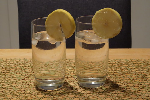 Zwei Gin Tonic (servierbereit)