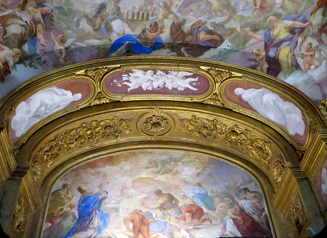 Fresque de Luca Giordano, 1703-1704, Chapelle du Trésor, chartreuse San Martino, Vomero, Naples, Campanie, Italie.