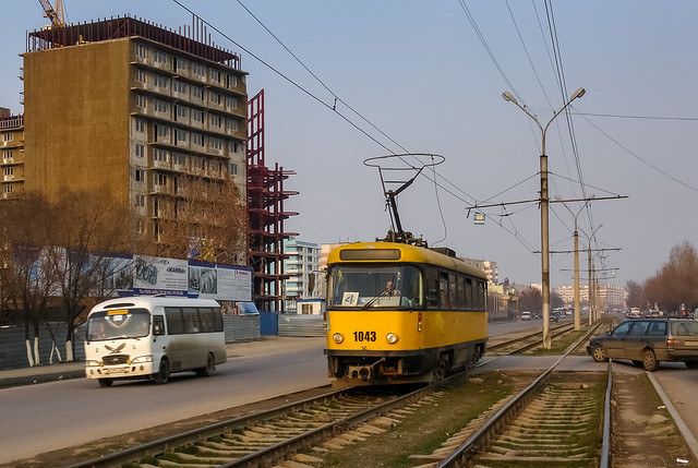 Almaty tramway (closed): Tatra T4D # 1043
