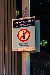 Alkoholverbotszone in der Innenstadt Aucklands