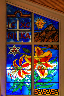 Fenster in der Holy Trinity Cathedral in Auckland