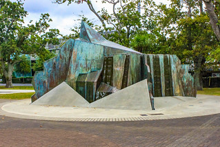 Der Mountain Fountain vor der Holy Trinity Cathedral in Auckland