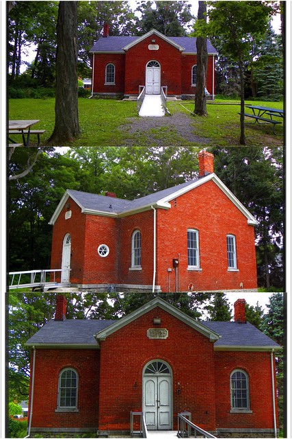 Wyoming County  - New York  -  One Room School House - District no 6 - Erected in 1868