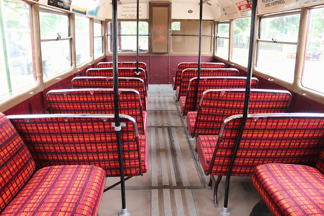 Trolleybus Interior: Reading Corporation Transport: 113 ARD676 AEC 661T/Park Royal