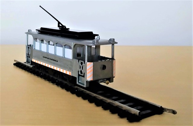 H0 scale service tram model.