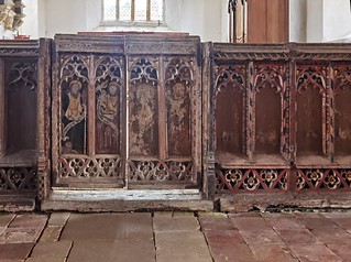 rood screen gates with the four Evangelists