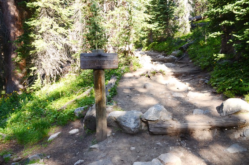 Pawnee Pass Trail & Jean Lunning Trail junction