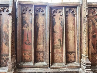 rood screen gates with the four Latin Doctors