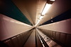 Escalators in the pedestrian tunnel under the Kiel Canal | September 1, 2022 | Rendsburg - Schleswig-Holstein - Germany