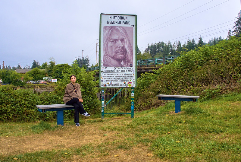 Cierra in Kurt Cobain Memorial Park: Installed in 2015!
