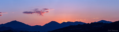 sunrise ranchopeñasquitos sky dawn colorful outside morning silhouette panorama pano canon california sandiego