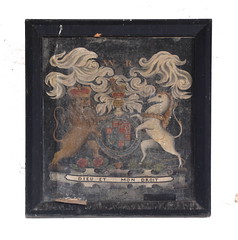 Stuart royal arms relettered for William III