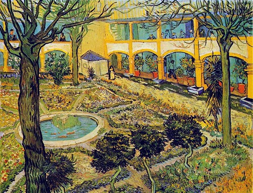 Van Gogh-The-Courtyard-of-the-Hospital-in-Arles