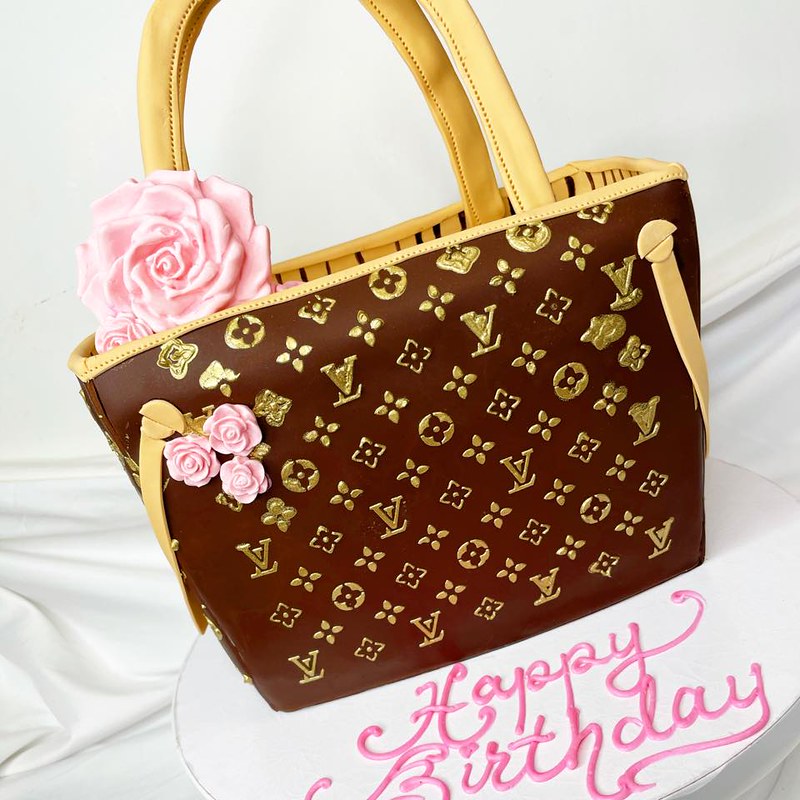 LV Bag Cake by Jaa Cakes