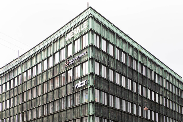 Vesterport building by Ole Falkentorp and Povl Baumann (1931) in Copenhagen, Denmark.