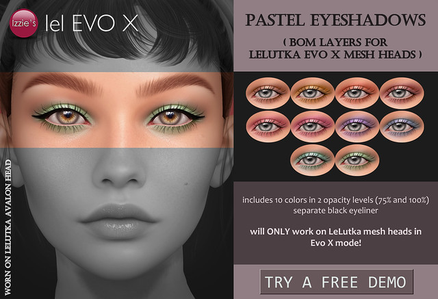 Pastel Eyeshadows (LeLutka Evo X) SOS Exclusive