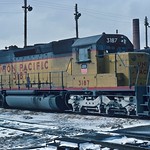 12/23/76, Union Pacific SD40-2 3187 All UP info from UtahRails.net. Built July 1972, retired January 24, 2008. Photo at the N&amp;amp;W yard in Brewster, OH.