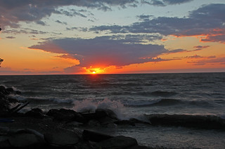 Lake Erie Sunset in Euclid