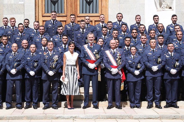 FOTOGRAFÍA. MURCIA (ESPAÑA), 11.07.2019. Entrega de Reales Despachos a 99 nuevos oficiales del Ejército de Aire español, con los Reyes. Ñ Pueblo (9)