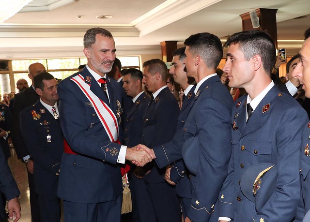 FOTOGRAFÍA. MURCIA (ESPAÑA), 11.07.2019. Entrega de Reales Despachos a 99 nuevos oficiales del Ejército de Aire español, con los Reyes. Ñ Pueblo (4)