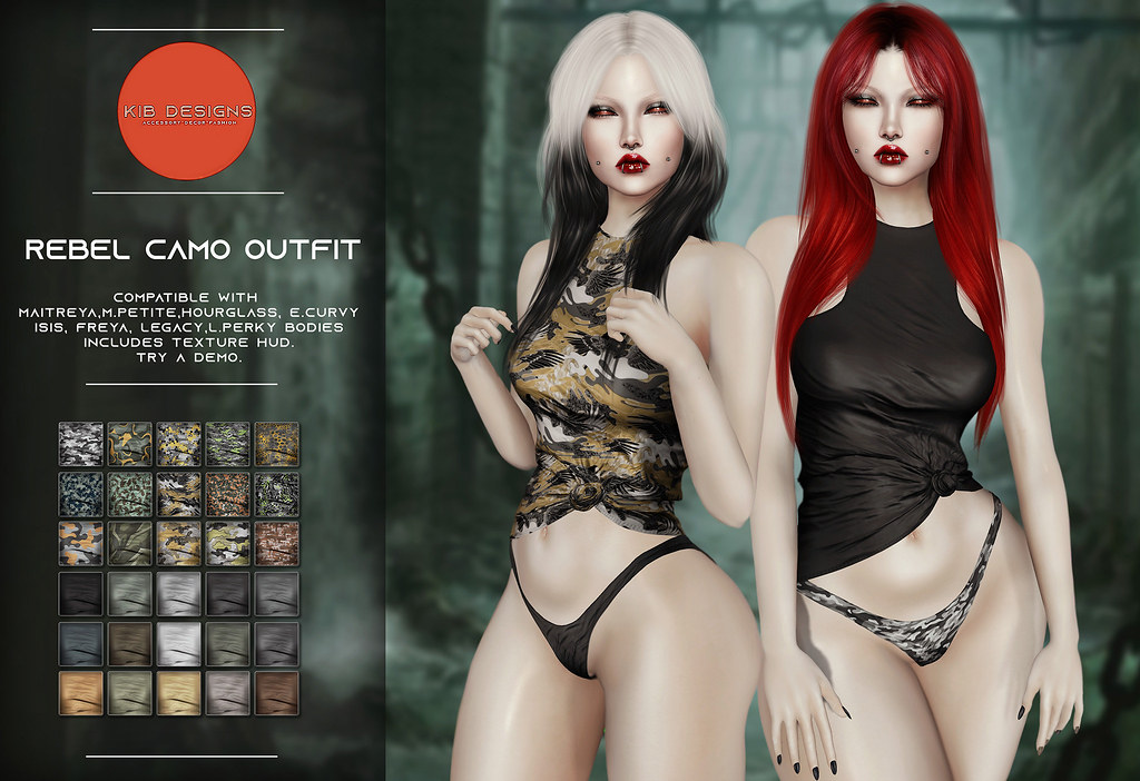 KiB Designs – Rebel Camo Outfit @The Darkness Event 5th Sept.