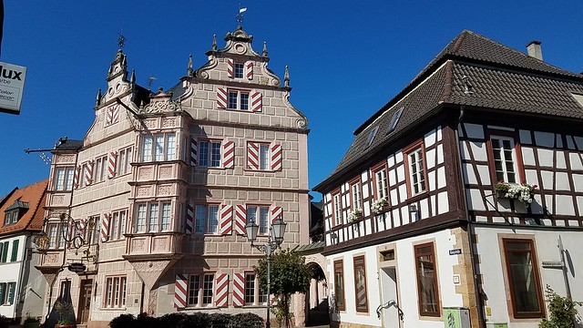 Renaissance Stil in der Suedpfalz, in Bad Bergzabern...