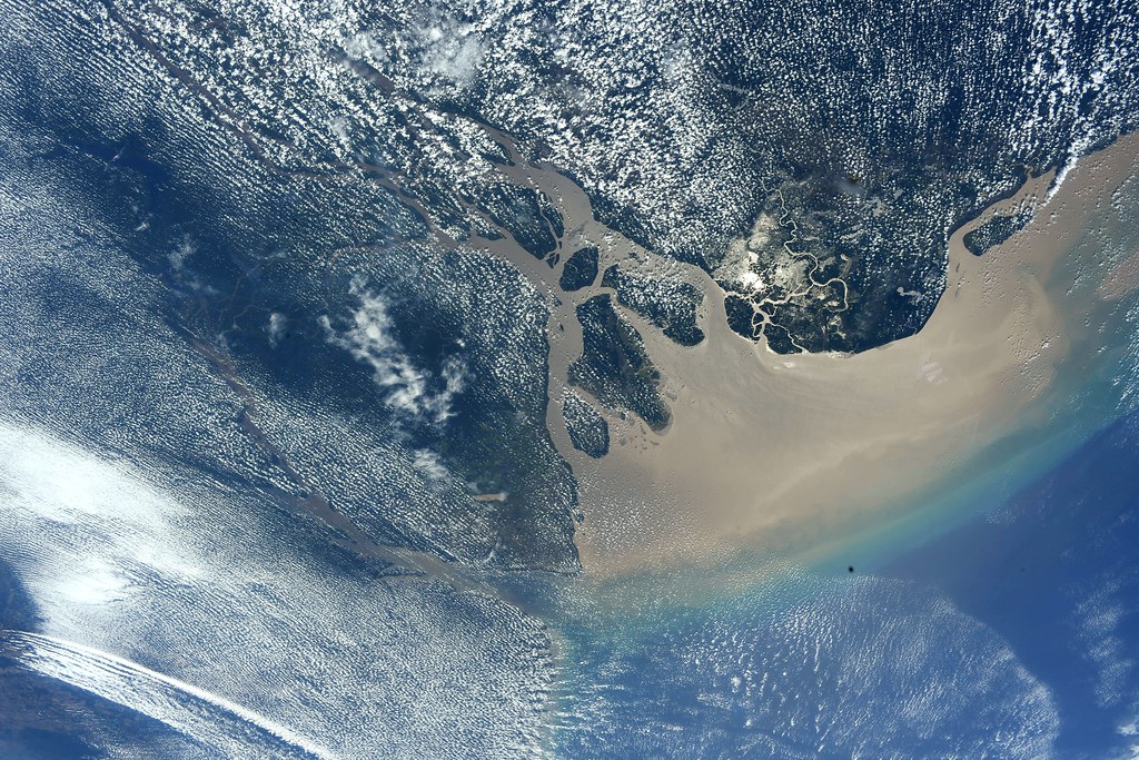 The Amazon River estuary