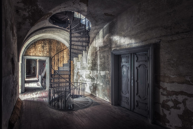 secret castle staircase