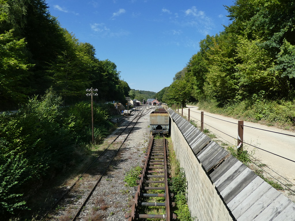 Heritage rail line, Minett Park, Luxembourg