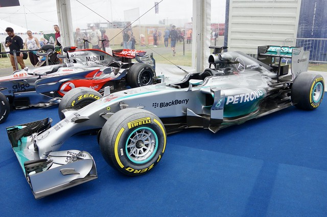 Lewis Hamilton's 2014 Mercedes W05 Hybrid Formula 1 Car