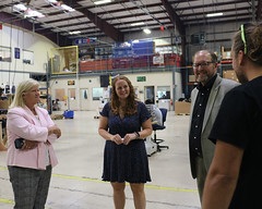 Rep. Haines and Connecticut's Chief Manufacturing Officer Paul Lavoie tour InCord in Colchester with COO Paul Urbanowicz and Finance Manager Nikki Spirito.