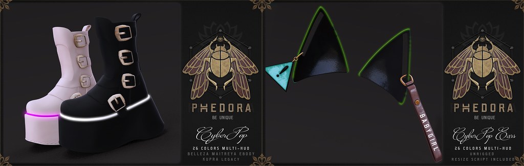 Phedora. – "CyberPop" Boots & Ears NEW RELEASE at Cyber Fair ♥ Sept 2022