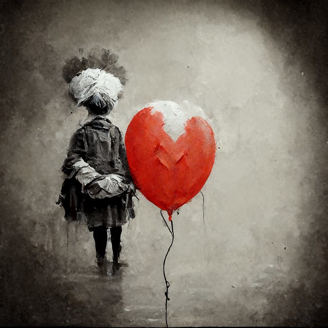 The clown and The red balloon